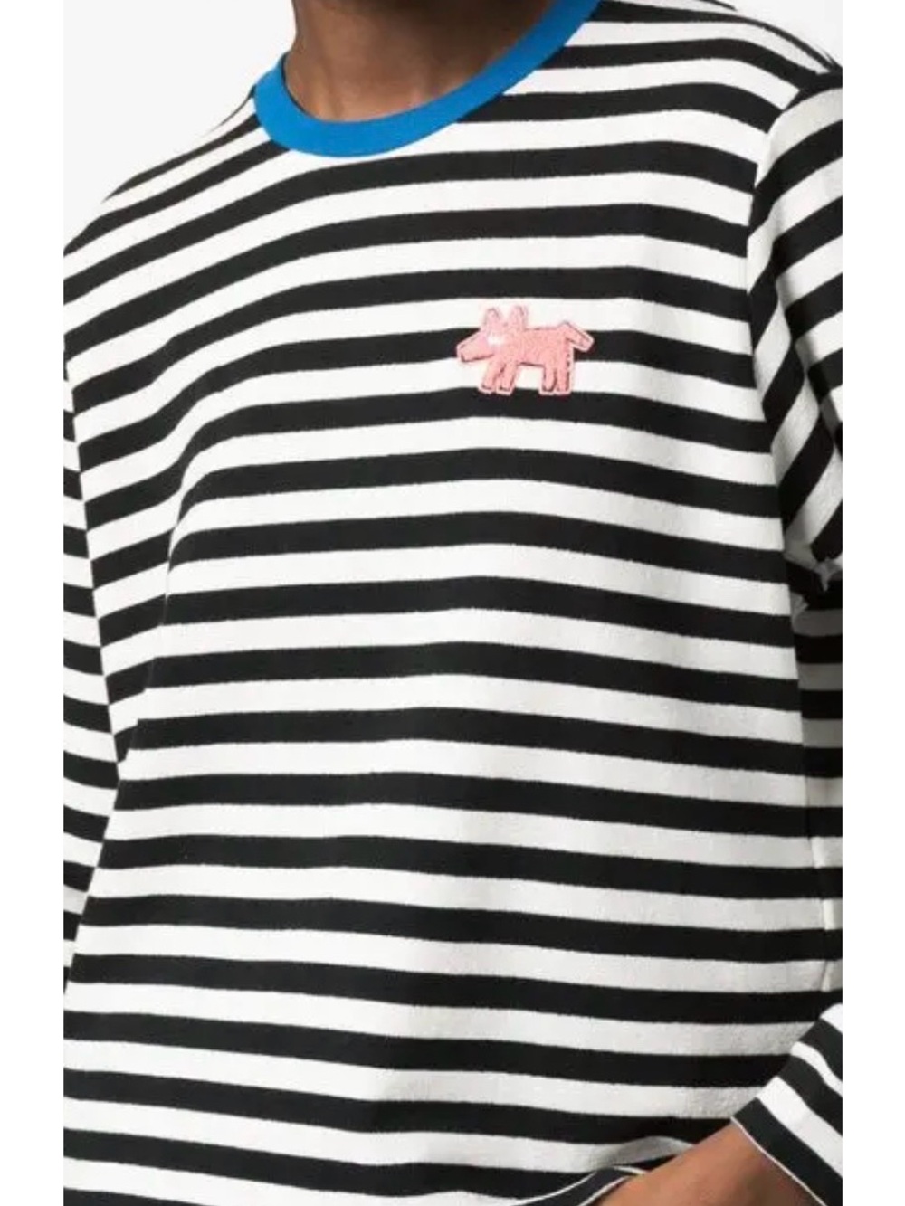 Bimba y Lola striped contrast dog tshirt
